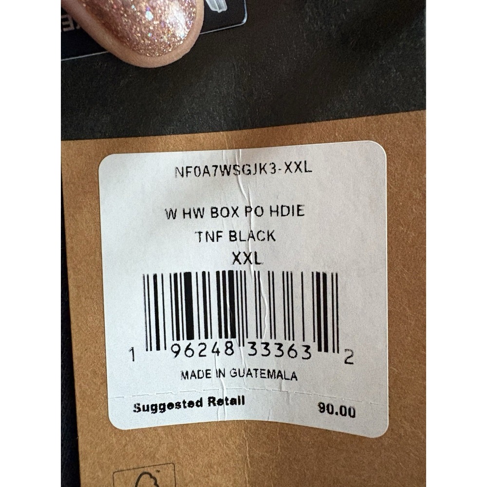 The North Face‎ TNF Black Hoodie Sweatshirt Women's XXL Thick Pocket $90 MSP - Picture 4 of 6